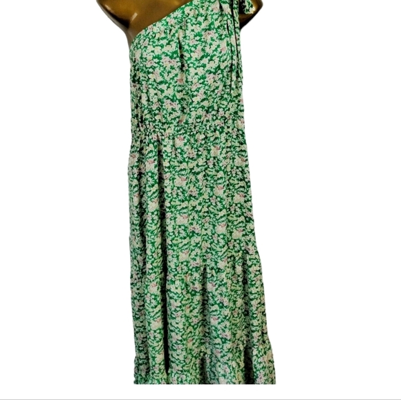 Pretty Garden Womens One Knot Shoulder Bohemian Tiered Ruffle Dress Size XXL - Picture 6 of 10